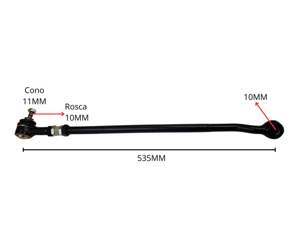 Imagen de Barra De Direccion Volkswagen Saveiro/Parati/Gol Ii/I/Iii/Iv 80-25 Der