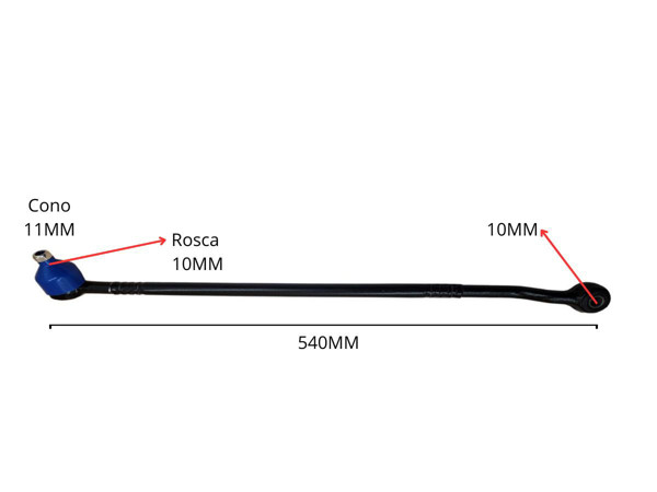 Imagen de Barra De Direccion Volkswagen Gol I/Saveiro/Parati/Amazon-Senda 80-95 Der