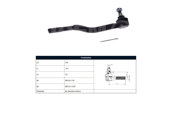 Imagen de Puntero Nissan D22 96-25 Der/Izq