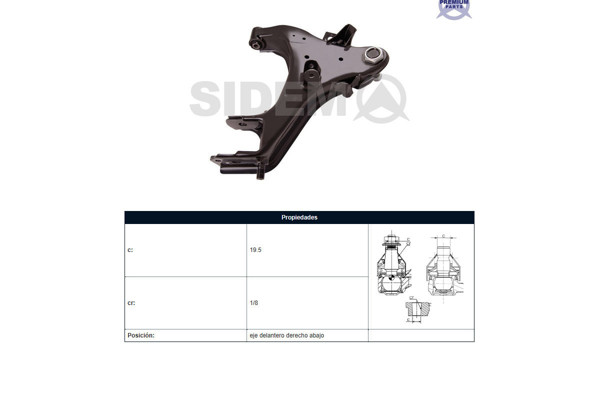 Imagen de Parilla De Suspension Delantera Nissan D22 98-25 Der