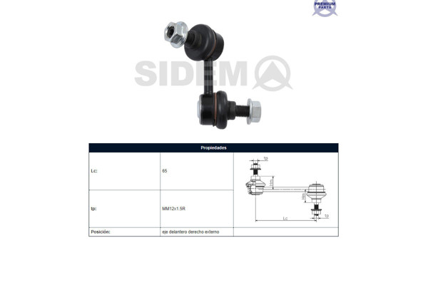 Imagen de Bieleta Mitsubishi L200 07-14 Der