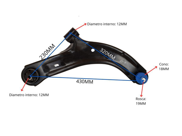 Imagen de Parilla De Suspension Delantera Nissan Sentra B17/Tiida 08-25 Izq