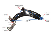 Imagen de Parilla De Suspension Del Fiat Palio/Uno Way / Uno Evo Modelo Nuevo / Uno Attractive/Siena/Mobi Esay Fire/Fiorino 04-25 Der