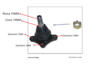 Imagen de Rotula Del Kia Camion Bongo K2500  2.5D 11-25 Der/Izq