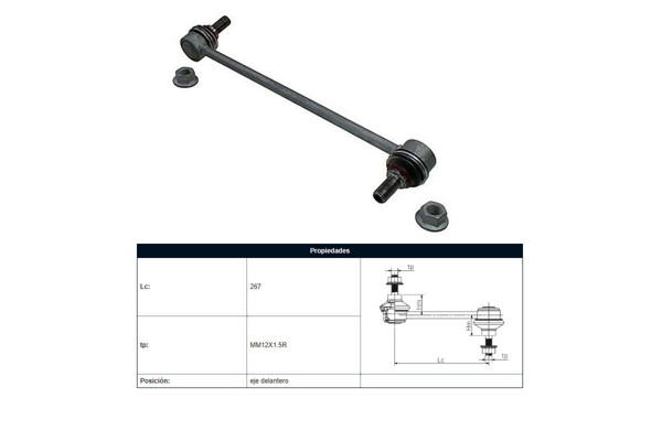 Imagen de Bieleta Hyundai Tucson, Kia Sportage 11-25 Der/Izq