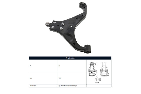 Imagen de Parilla De Suspension Del Hyundai Tucson, Kia Sportage 04-25 Izq