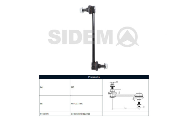 Imagen de Bieleta Ford Ranger 4X4/Ranger 4X2, Mazda Bt50 12-25 Izq