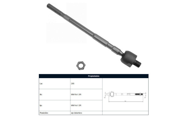 Imagen de Mate Hyundai Accent/H1 Carroceria A1/H100  Hyundai Camion Porter 93-08 Der/Izq