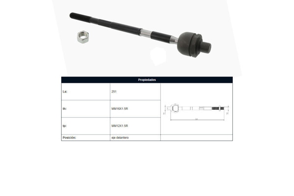 Imagen de Mate Chevrolet Spark 98-22 Der/Izq