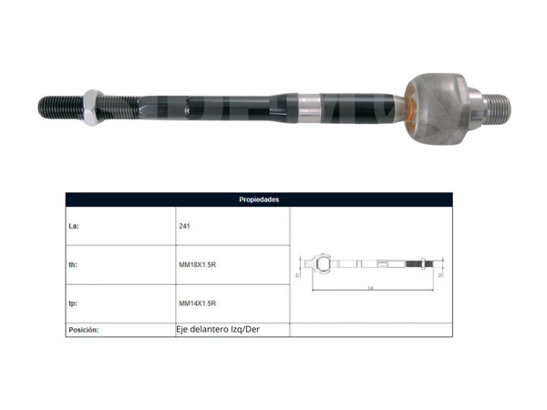Imagen de Mate Hyundai H1 Carroceria Tq Starex 19-25 Der/Izq
