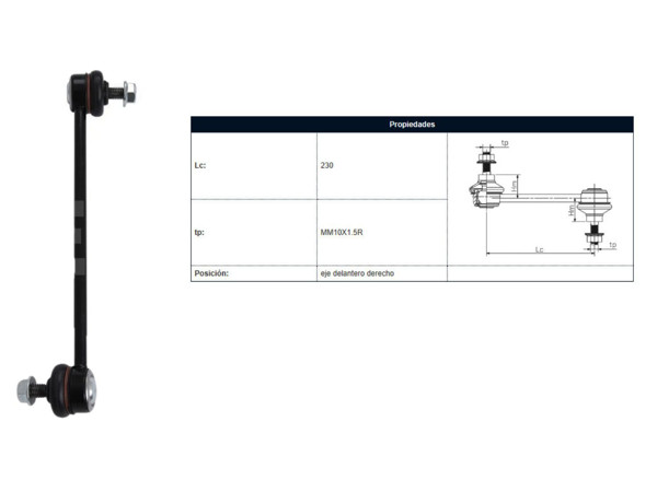 Imagen de Bieleta Hyundai Grand I10/I10 14-25 Der