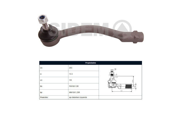 Imagen de Puntero Hyundai Accent, Kia Rio 12-25 Izq