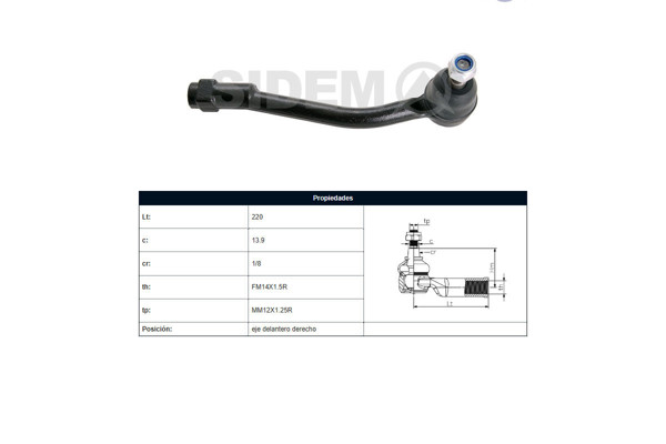 Imagen de Puntero Hyundai H1 Carroceria Tq Starex 05-25 Der