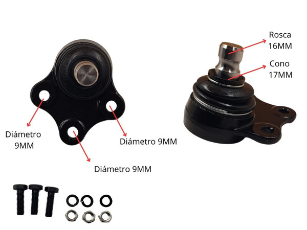 Imagen de Rotula Ford Fiesta 06-14 Der/Izq
