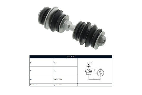 Imagen de Bieleta Byd F0 Gli  Citroen C1  Faw V5  Jac J2  Peug 108/107  Toyota Yaris/Etios 99-25 Der/Izq