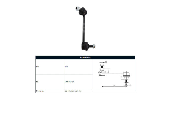 Imagen de Bieleta GWM Wingle 7/Wingle 5/Wingle 6/Wingle 3/Haval H5 4X4 08-25 Der