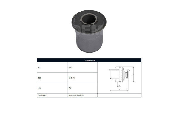 Imagen de Buje Toyota Hilux 97-04 Der/Izq