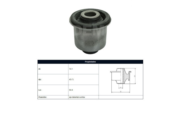 Imagen de Buje Nissan D23 - Frontier - Np300 15-25 Der/Izq