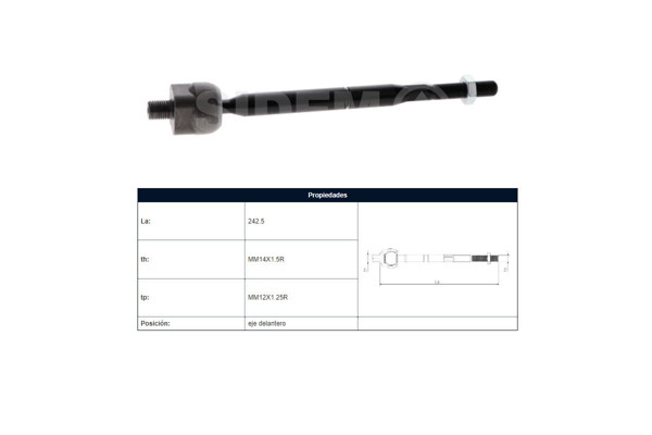 Imagen de Mate Daihatsu Sirion Faw V2/V5 Toyota Yaris 99-25 Der/Izq