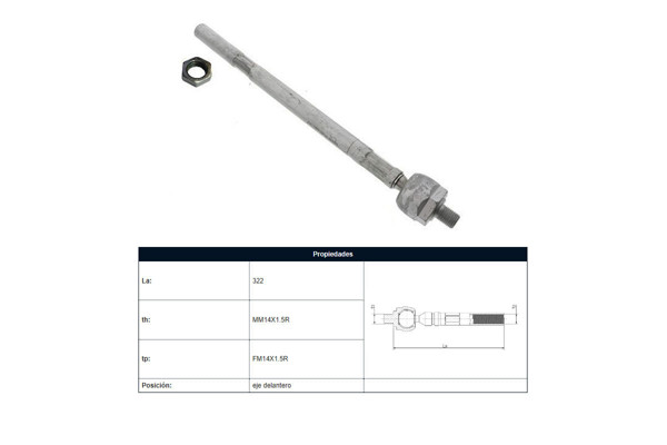 Imagen de Mate Citroen C4, Peug 307 00-25 Der/Izq