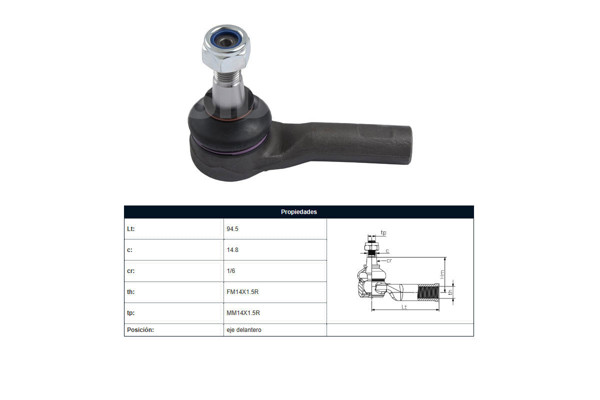 Imagen de Puntero Nissan D22 98-25 Der/Izq