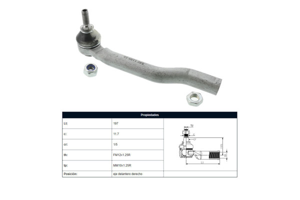 Imagen de Puntero Nissan Tiida 08-25 Der