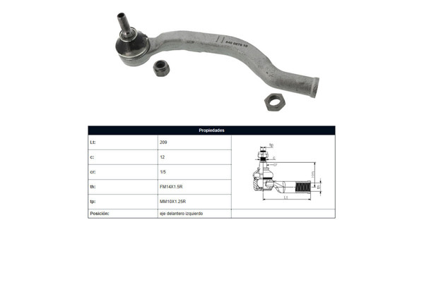 Imagen de Puntero Renault Laguna 02-25 Izq