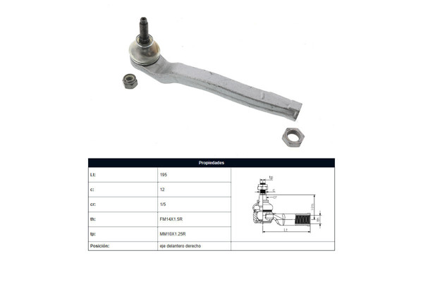 Imagen de Puntero Renault Megane 00-05 Der