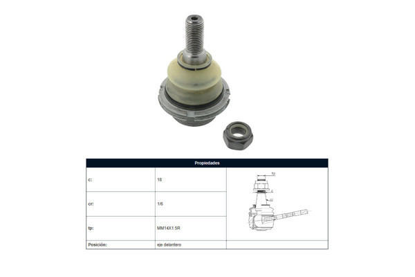 Imagen de Rotula Del Peug 407 04-25 Der/Izq
