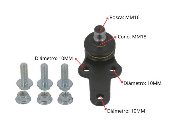 Imagen de Rotula Ford Focus 98-05 Der/Izq