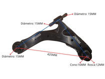 Imagen de Parilla De Suspension Delantera Kia Cerato 06-12 Izq