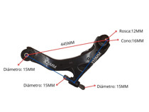 Imagen de Parilla De Suspension Delantera Kia Cerato 06-12 Der