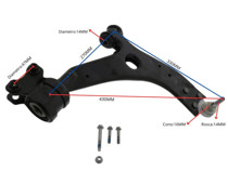 Imagen de Parilla De Suspension Delantera Ford Focus 05-12 Der