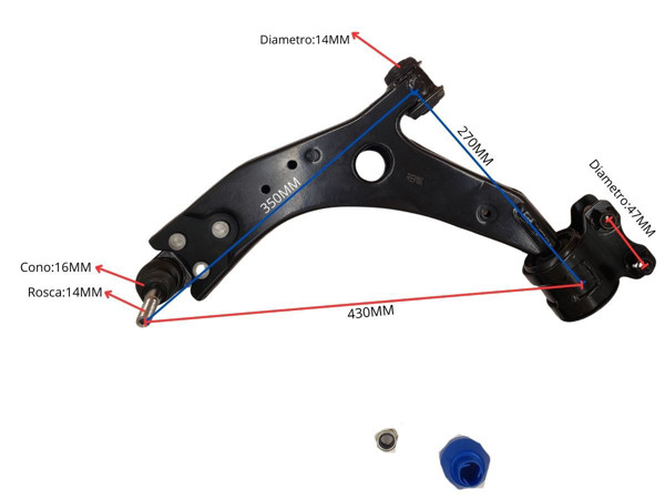 Imagen de Parilla De Suspension Delantera Ford Focus 05-12 Izq