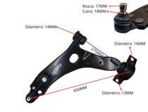 Imagen de Parilla De Suspension Delantera Ford Focus 98-05 Der