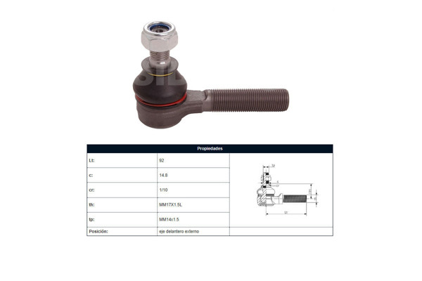 Imagen de Puntero Effa Plutus/Aujoun  Faw Z7  GWM Sailor  Orient Ruda  Toyota Hilux 84-25 Der/Izq