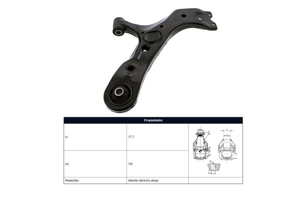 Imagen de Parilla De Suspension Delantera Toyota Rav4 05-17 Der