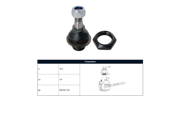 Imagen de Rotula Delantera Nissan D22 98-25 Der/Izq