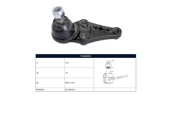 Imagen de Rotula Delantera Mitsubishi L200 07-25 Der/Izq