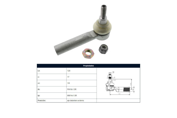 Imagen de Puntero Fiat Ducato, Peug Boxer 87-05 Der/Izq