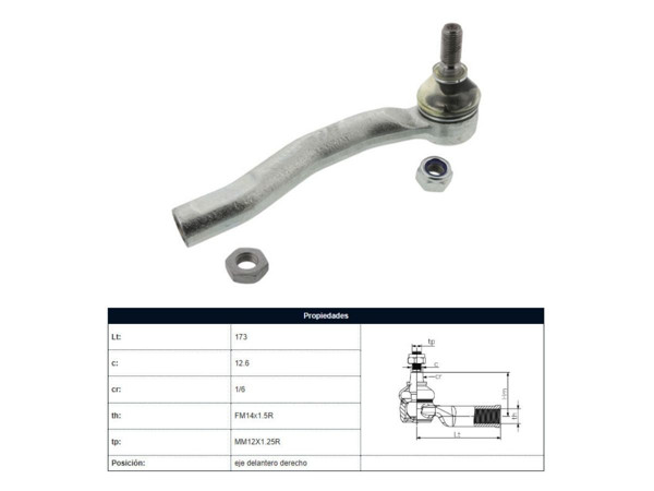 Imagen de Puntero Geely 515, Toyota Yaris 06-25 Der