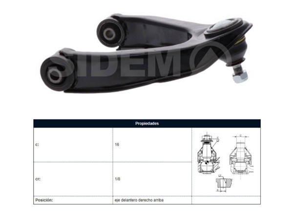 Imagen de Parilla De Suspension Delantera Nissan D22 98-25 Der