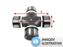 Imagen de CRUCETA A:40mm B:25,2mm C:63,8mm