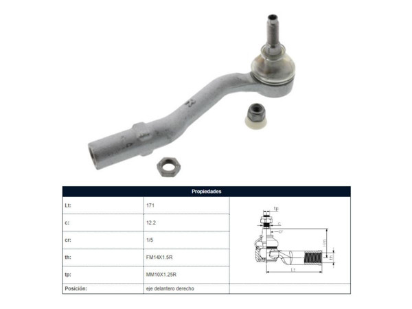 Imagen de Puntero Citroen C3 02-25 Der