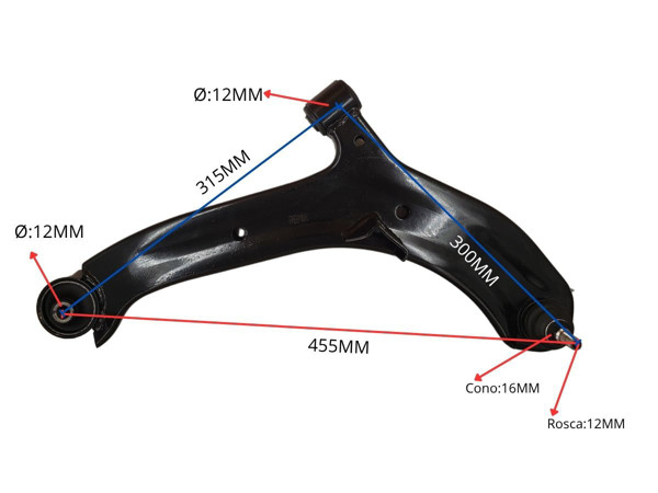 Imagen de Parilla De Suspension Delantera Hyundai Accent 00-05 Der