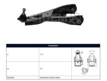 Imagen de Parilla De Suspension Del Renault Duster/Oroch/Captur 11-25 Der