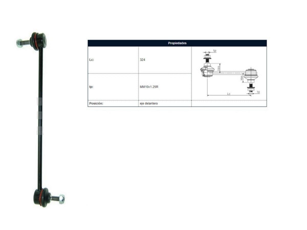 Imagen de Bieleta Peug 208/2008 Ii 21-25 Der/Izq