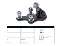 Imagen de Rotula Peug 308 14-25 Der/Izq