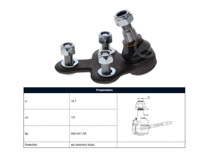 Imagen de Rotula Citroen Berlingo, Opel Combo, Peug Partner 19-25 Der/Izq