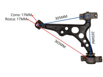 Imagen de Parilla De Suspension Delantera Fiat Brava 96-01 Izq